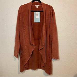 Coldwater Creek Vintage Washed French Terry Jacket Size XL